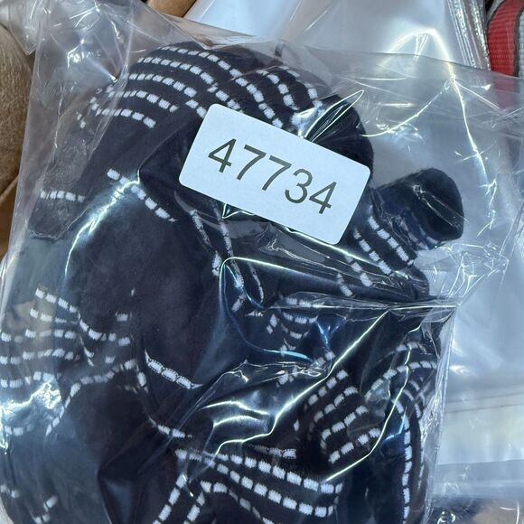 Unbranded T-Shirt Women M Medium Black Striped 3/4 Sleeve Cotton Round Neck - Picture 6 of 6